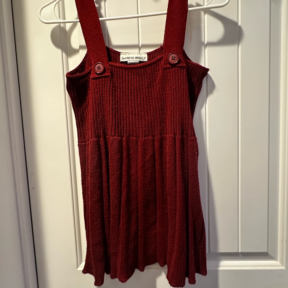 Red Sweater Blouse